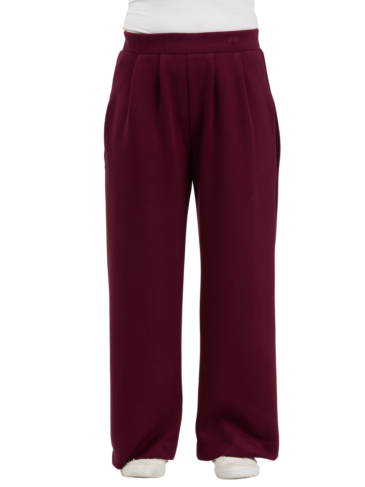 24seven Comfort Essential Womens Soft Stretch Wide Leg Pocket Pant