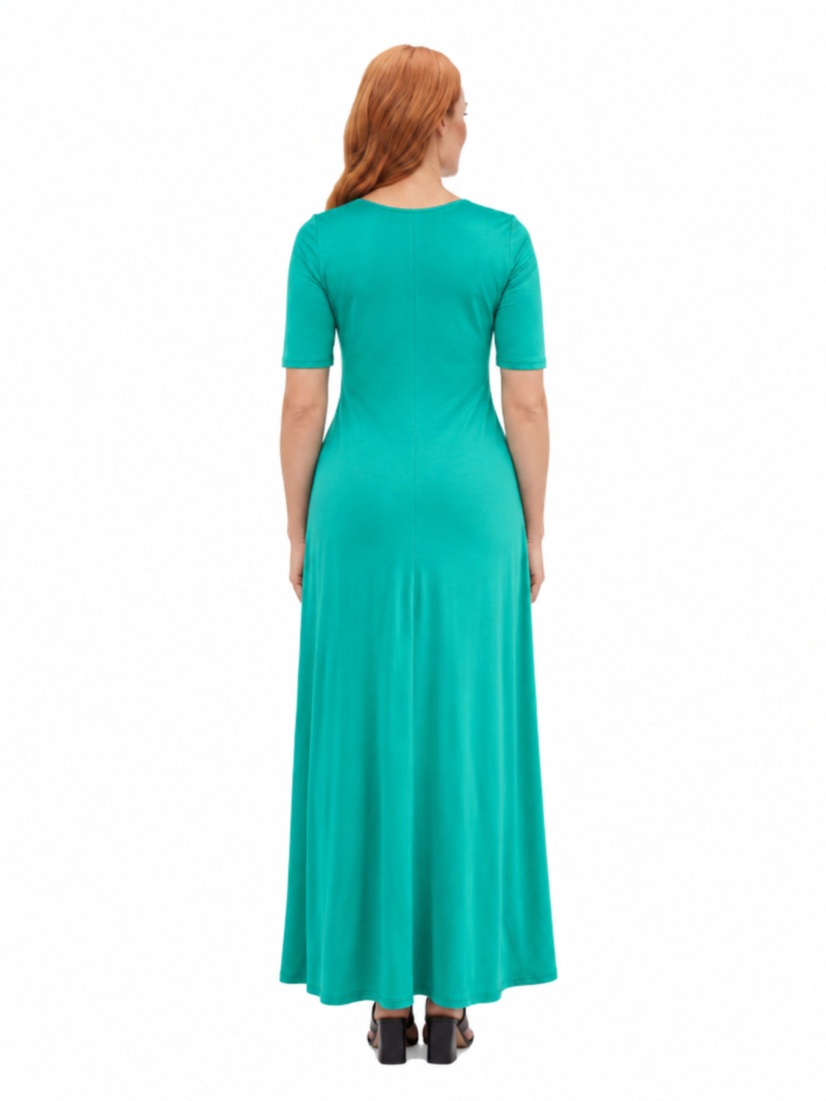 24seven Comfort Essential Maternity Scoop Neck A Line Maxi Dress