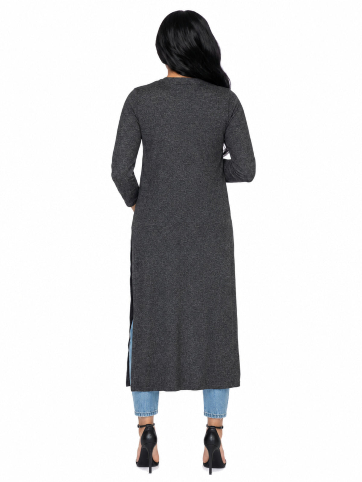 24seven Comfort Essential Maternity Open Front Long Knit Jacket