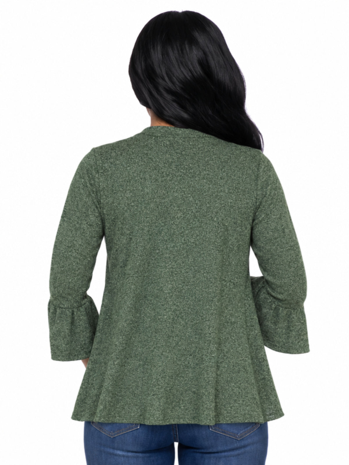 24seven Comfort Essential Maternity Scoop Neckline Bell Sleeve Cardigan Jacket