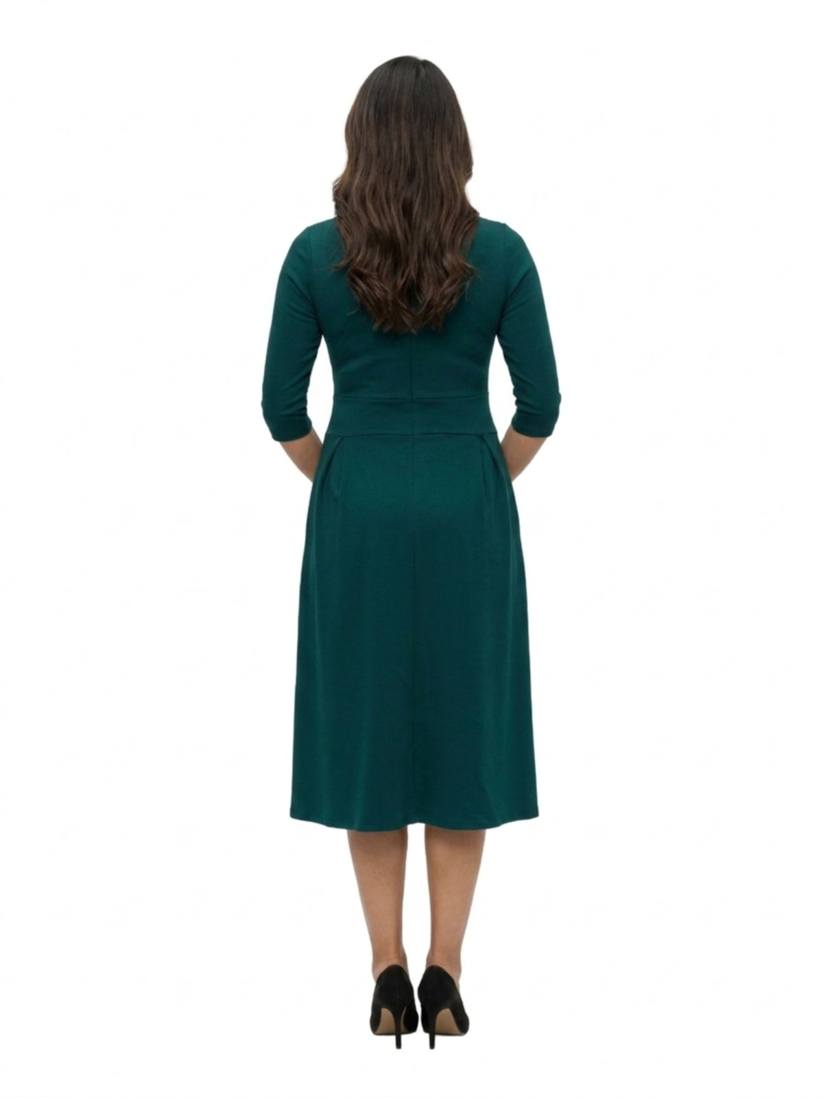24seven Comfort Essential Maternity Elegant Three-Quarter Sleeve Dress