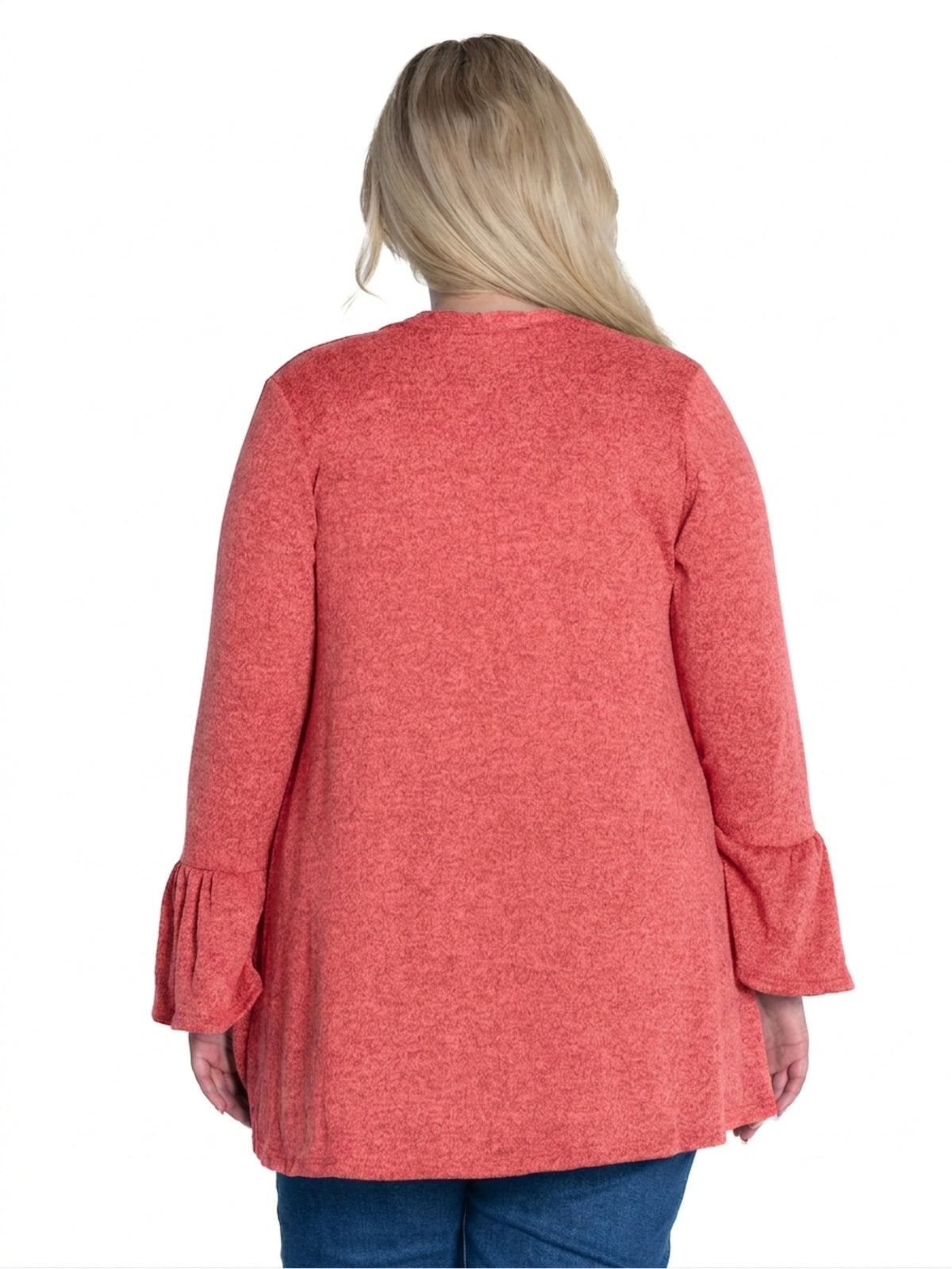 24seven Comfort Essential Curvy Soft Stretch Open Front Cardigan Jacket
