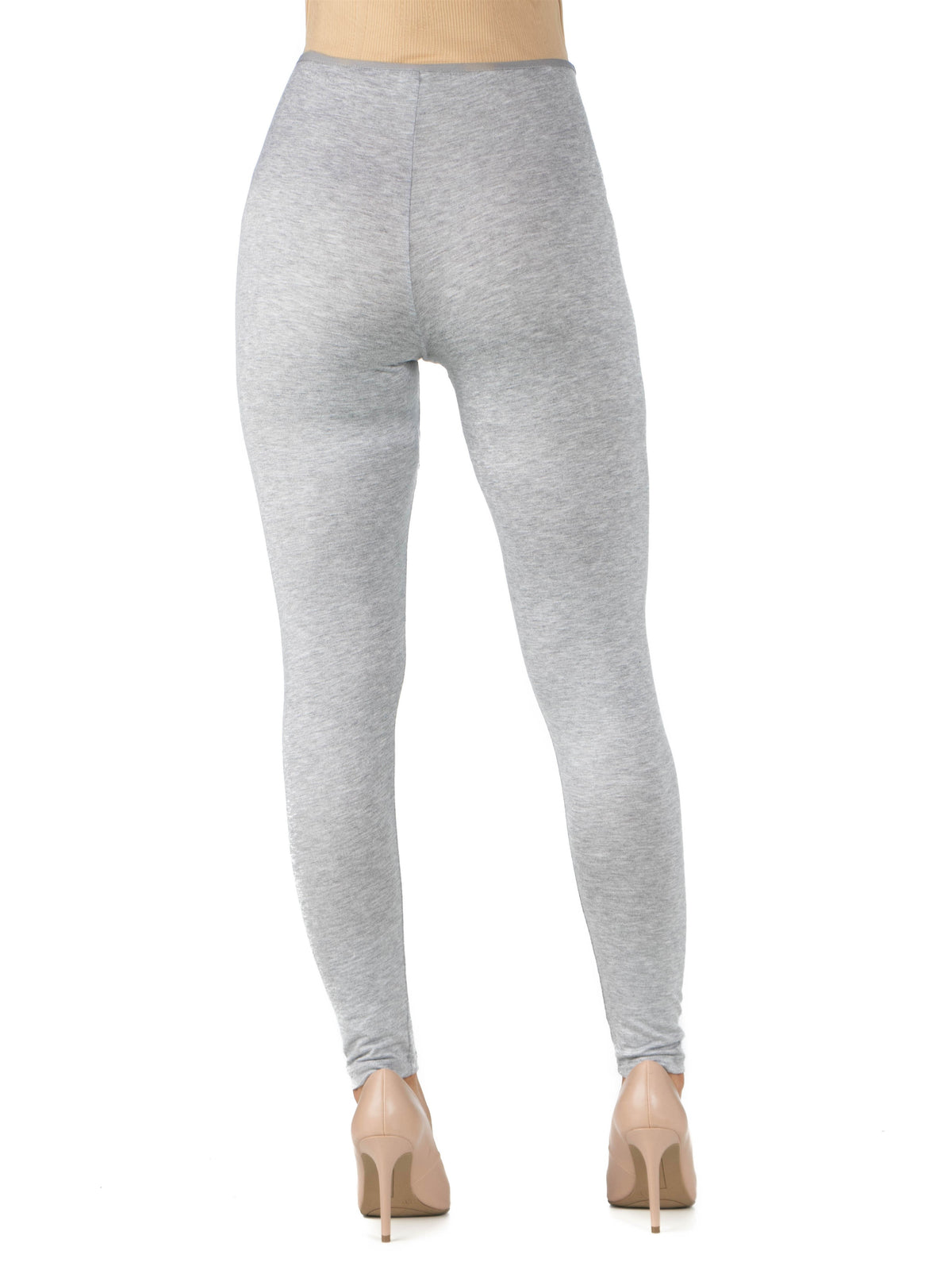 24seven Comfort Basic Maternity Fitted Ankle Length Elastic Waist Comfortable Stretch Leggings