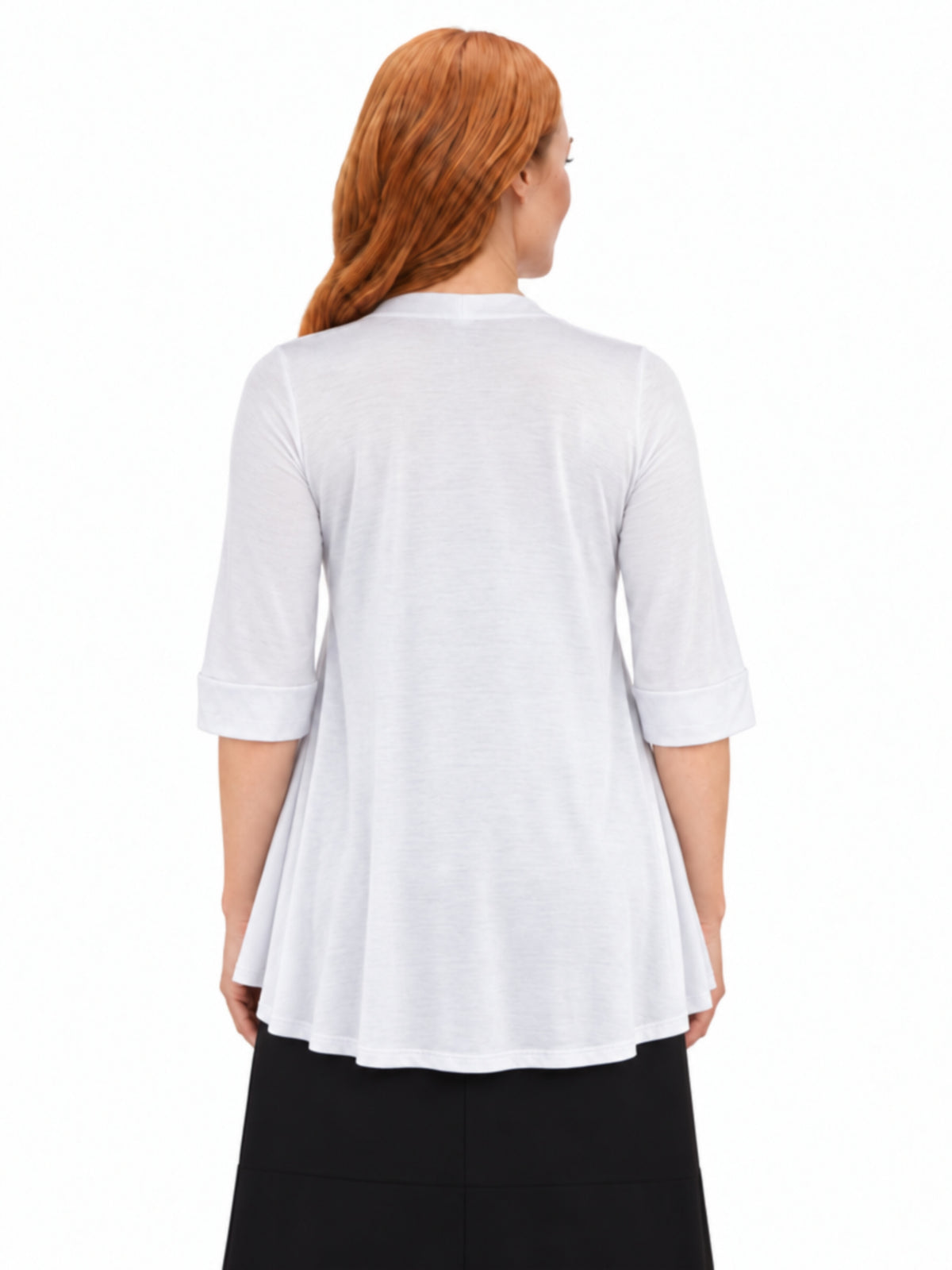 24seven Comfort Basic Maternity Open Front Elbow Sleeve Long Fit Jacket