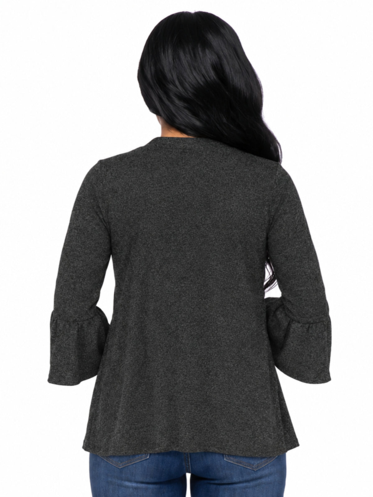 24seven Comfort Essential Maternity Scoop Neckline Bell Sleeve Cardigan Jacket
