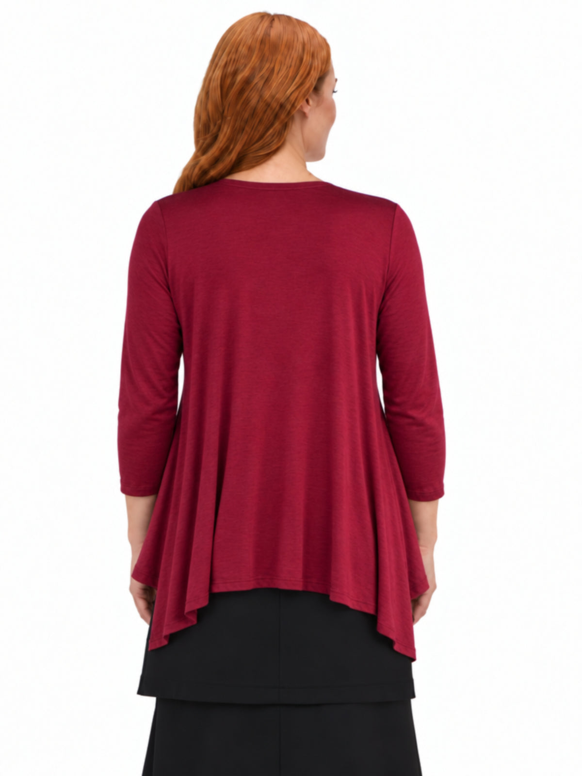 24seven Comfort Basic Maternity Elbow Sleeve Open Front Cascading Shape Jacket
