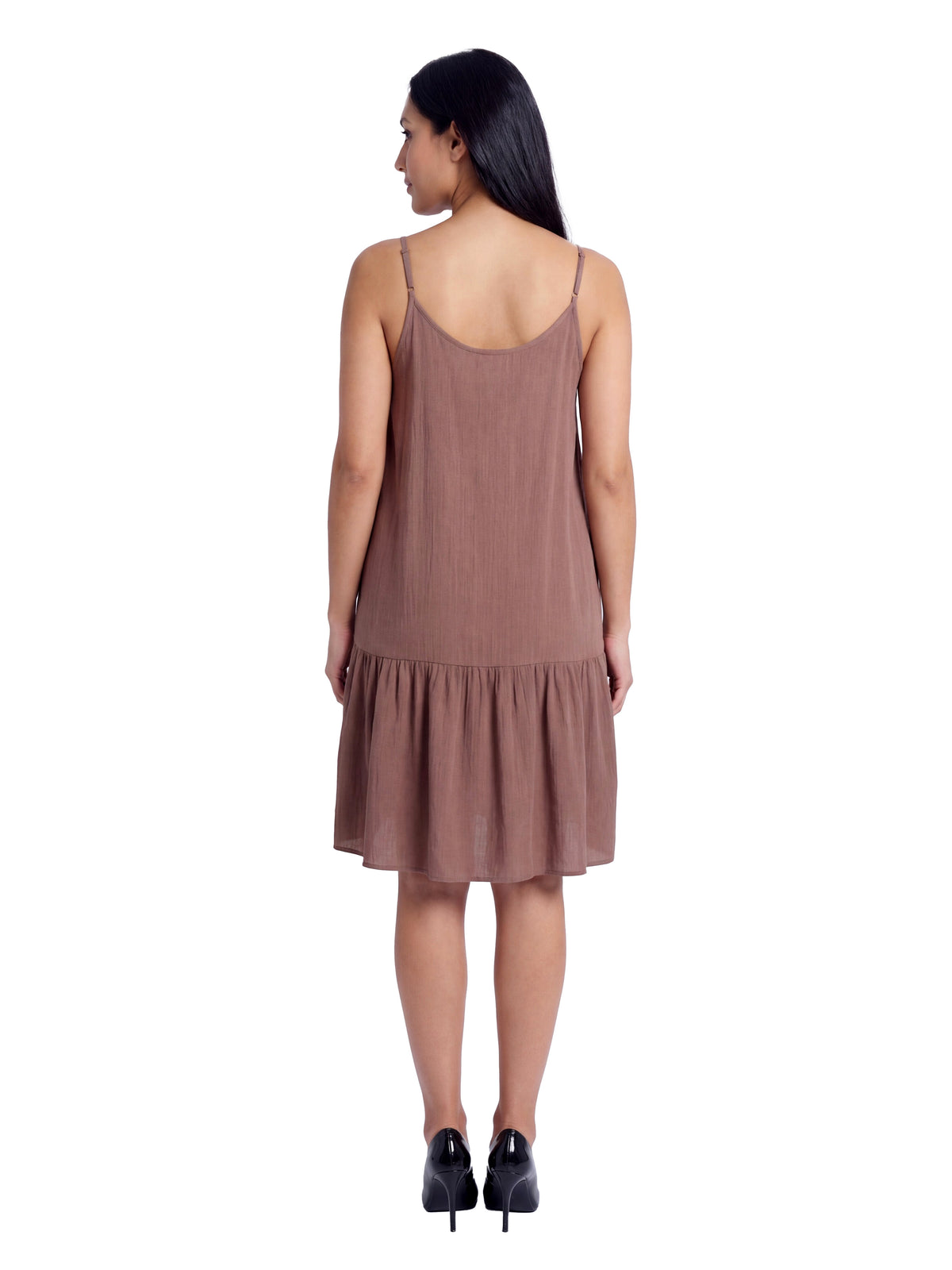 24seven Comfort Essential Maternity Scoop Neck Spaghetti Strap Pocket A Line Mini Dress