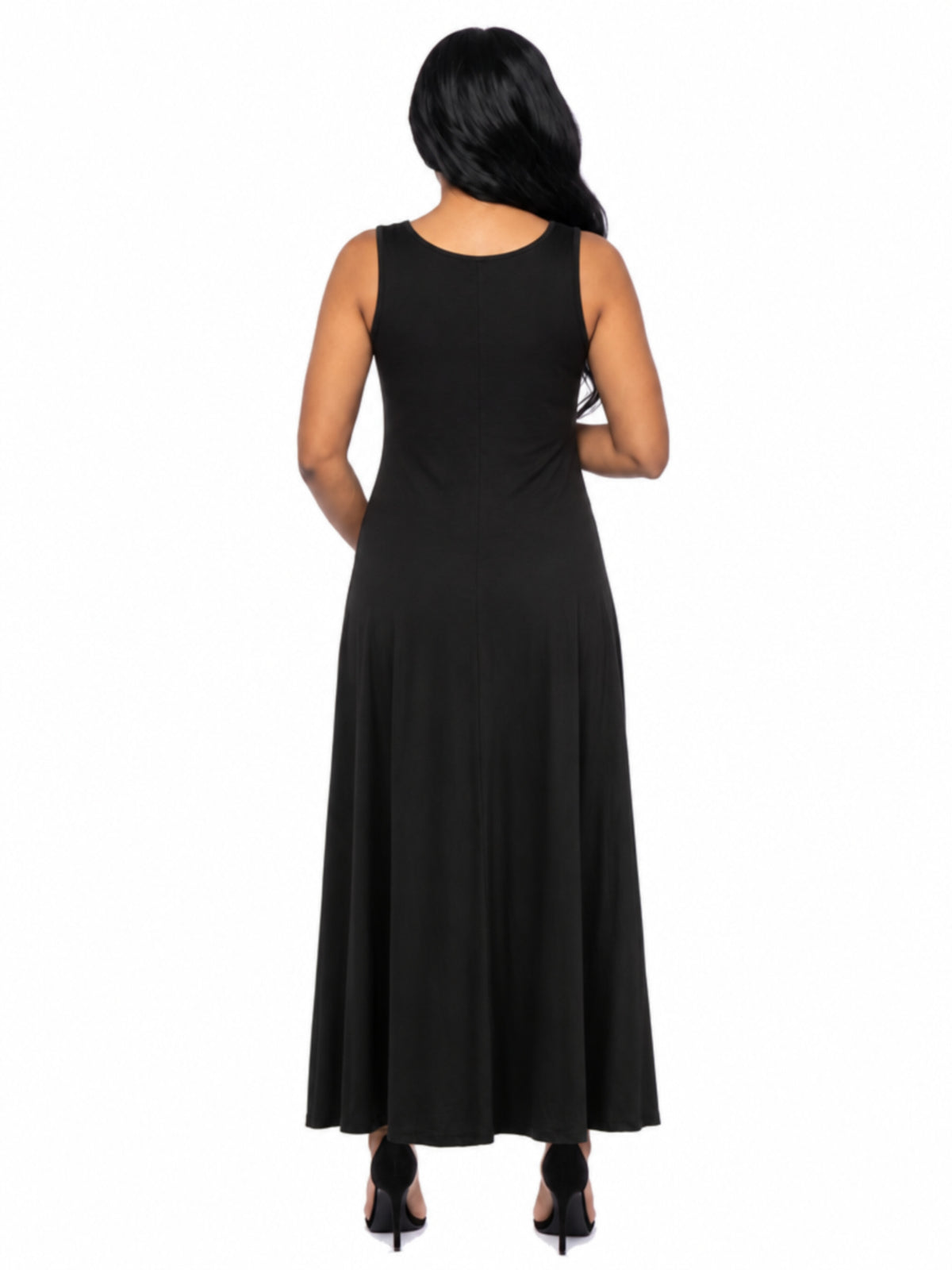 24seven Comfort Essential Maternity Scoop Neck Sleeveless A Line Maxi Dress