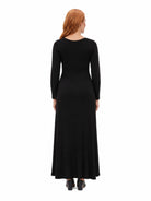 24seven Comfort Essential Maternity Scoop Neck Long Sleeve Maxi A Line Dress