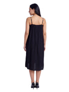 24seven Comfort Essential Maternity Spaghetti Strap Smocked Pocket A Line Maxi Dress