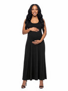 24seven Comfort Essential Maternity Scoop Neck Sleeveless A Line Maxi Dress