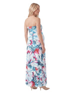 24seven Comfort Essential Maternity Butterfly A Line Strapless Pocket Maxi Dress