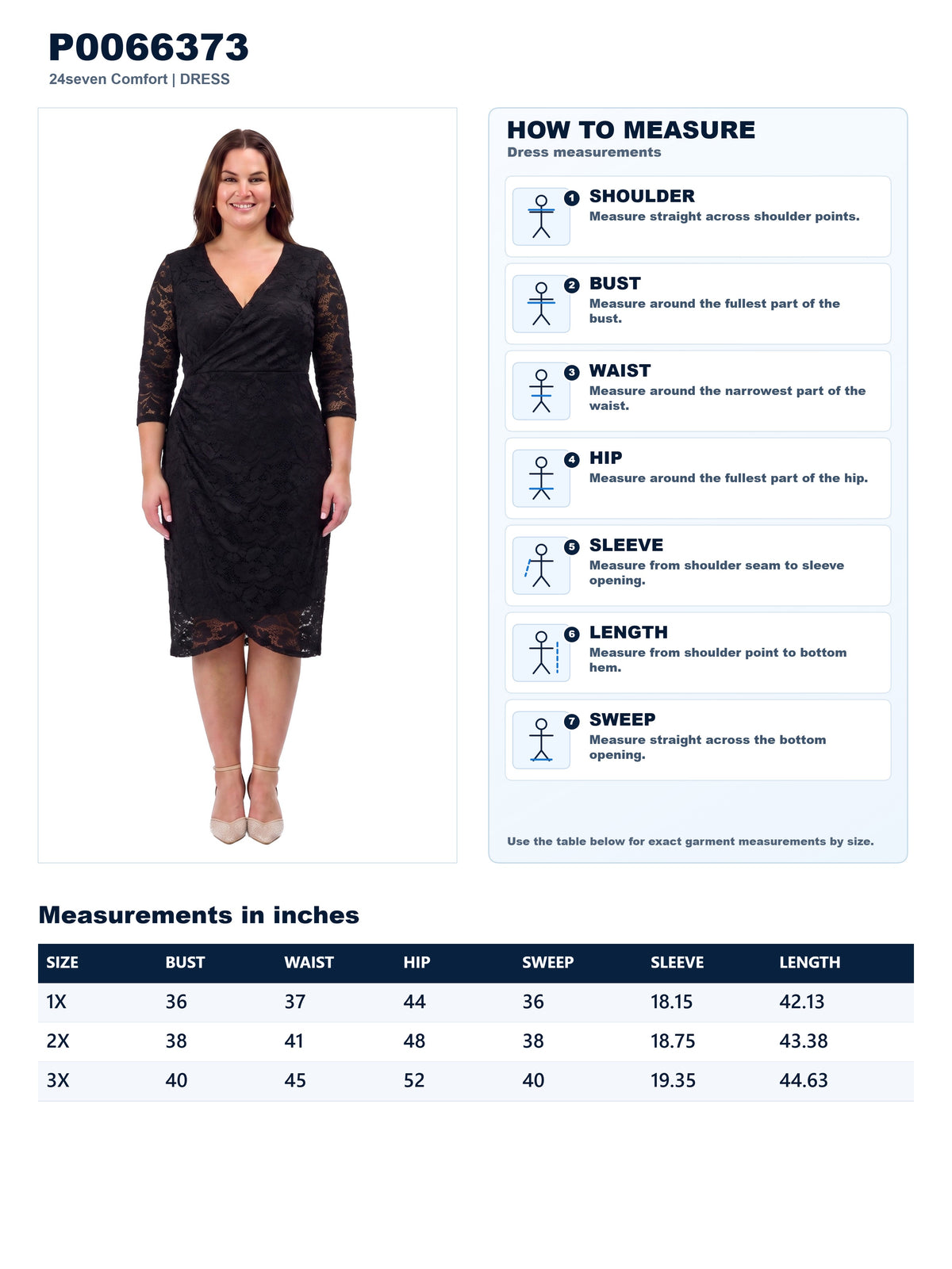 Garment measurements