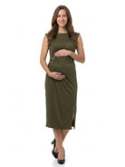 24seven Comfort Elevate Maternity Cap Sleeve Twist Midi Dress