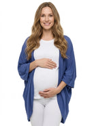 24seven Comfort Basic Maternity Soft Stretch Open Front Cardigan Jacket