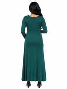 24seven Comfort Essential Maternity Scoop Neck Long Sleeve Maxi A Line Dress