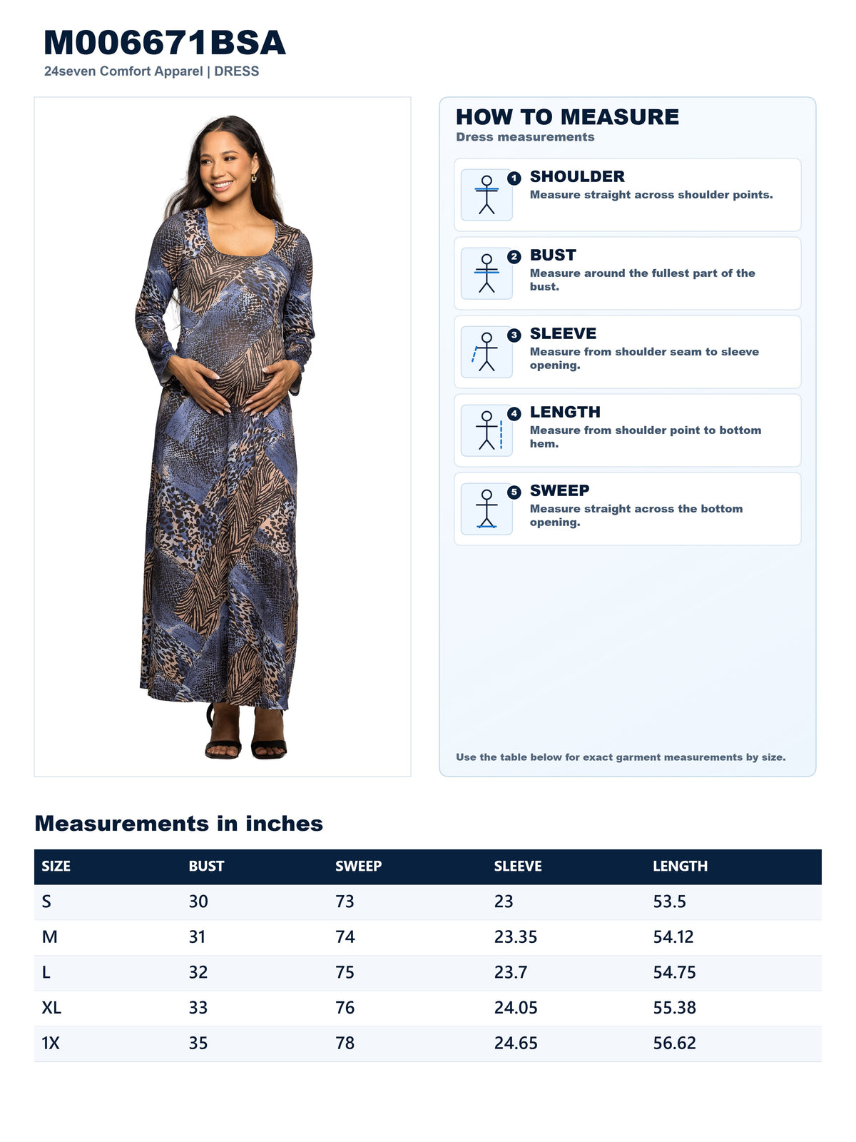 Garment measurements