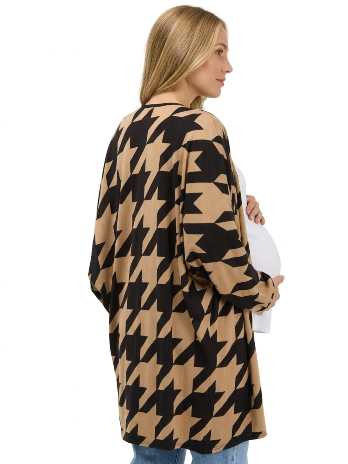 24seven Comfort Essential Maternity Soft Stretch Open Front Jacket