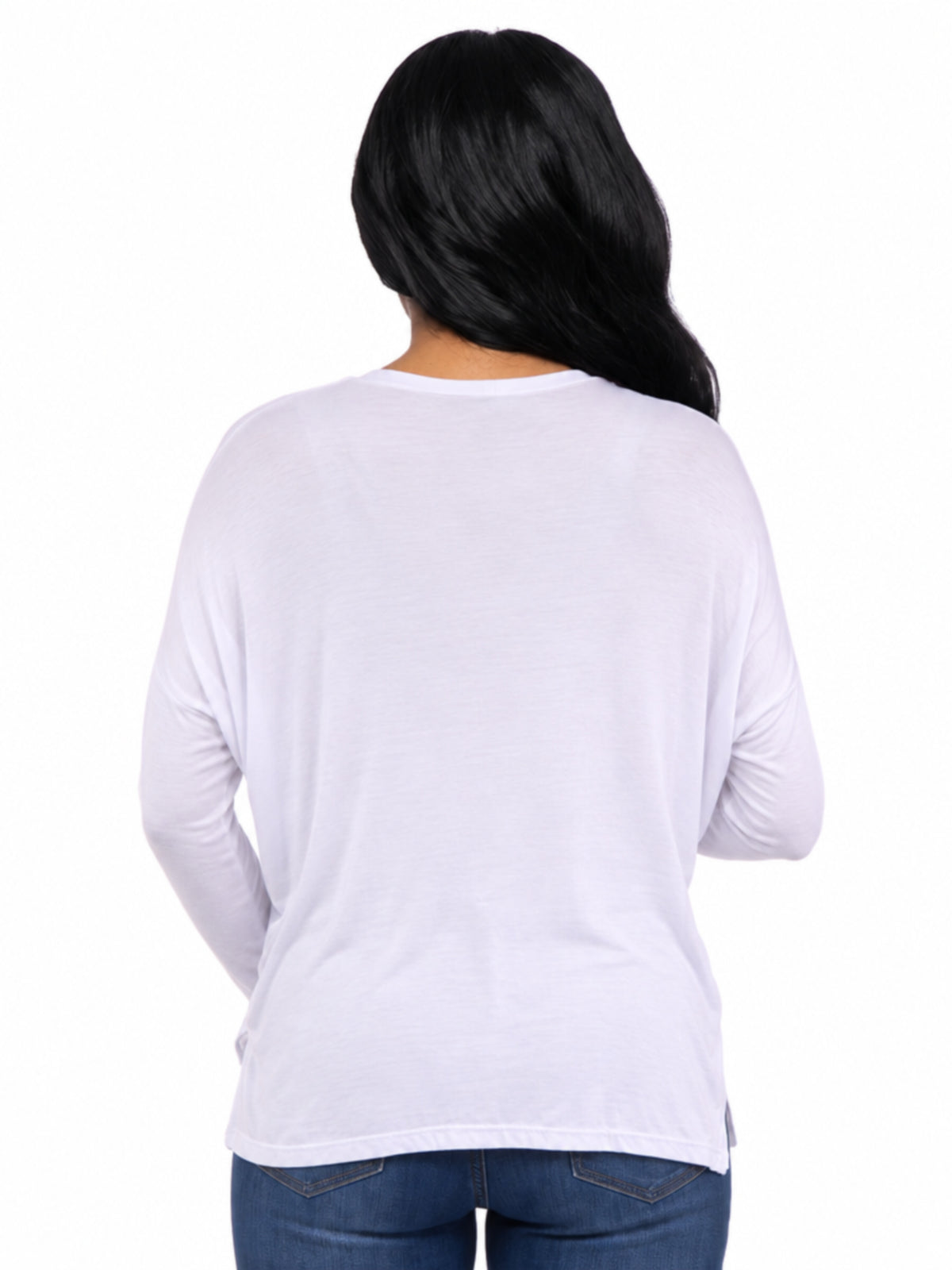 24seven Comfort Basic Maternity Wide Boat Neck Long Sleeve Dolman Style Top