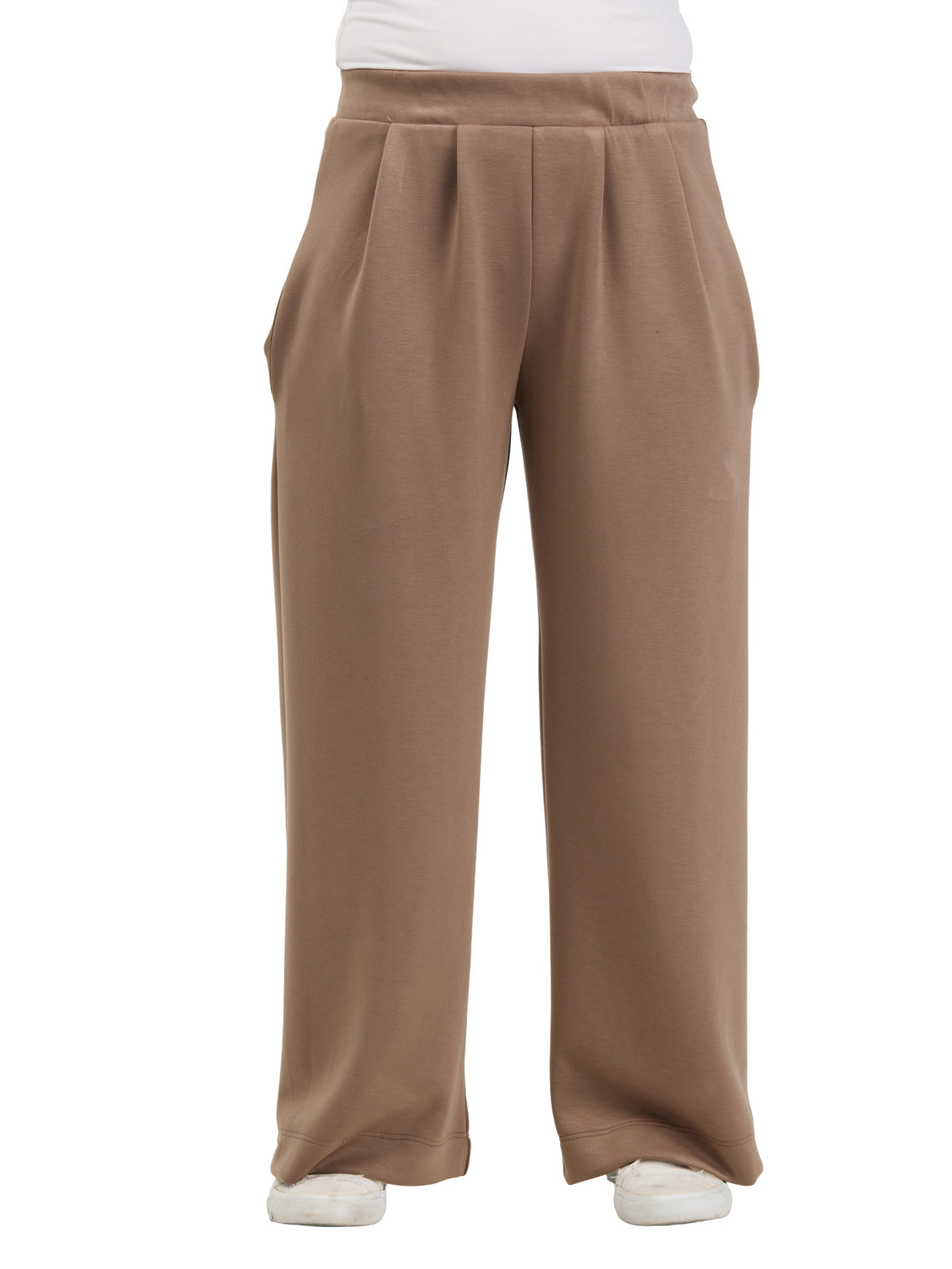 24seven Comfort Essential Womens Soft Stretch Wide Leg Pocket Pant