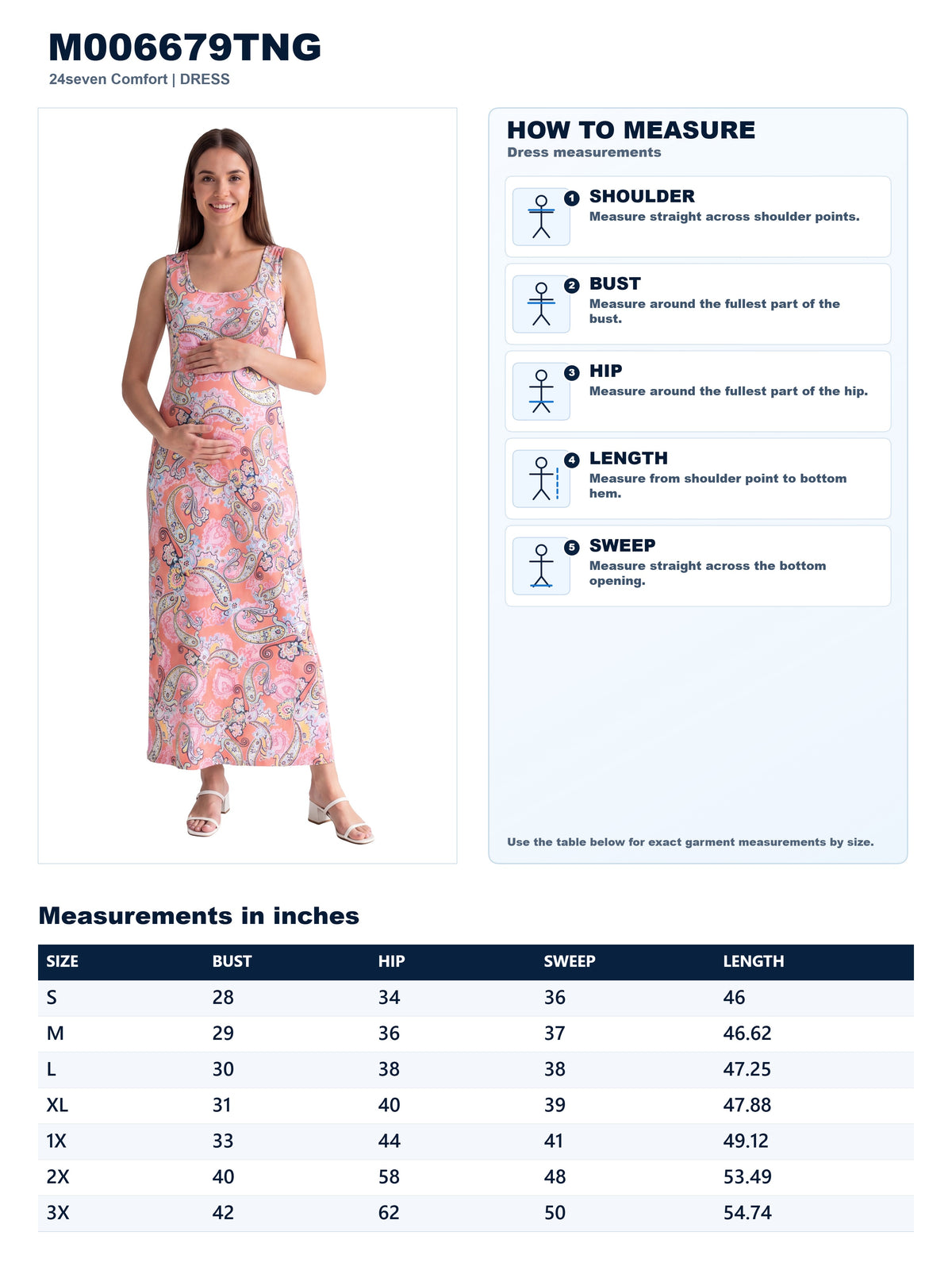 Garment measurements