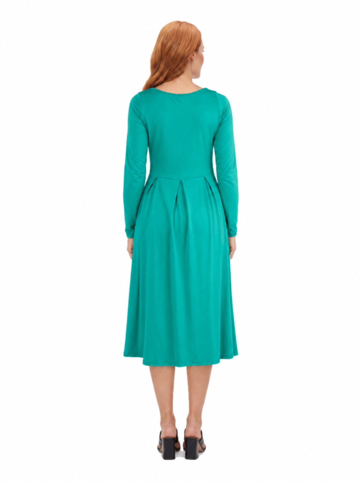 24seven Comfort Essential Maternity Midi Length Fit N Flare Pocket Dress