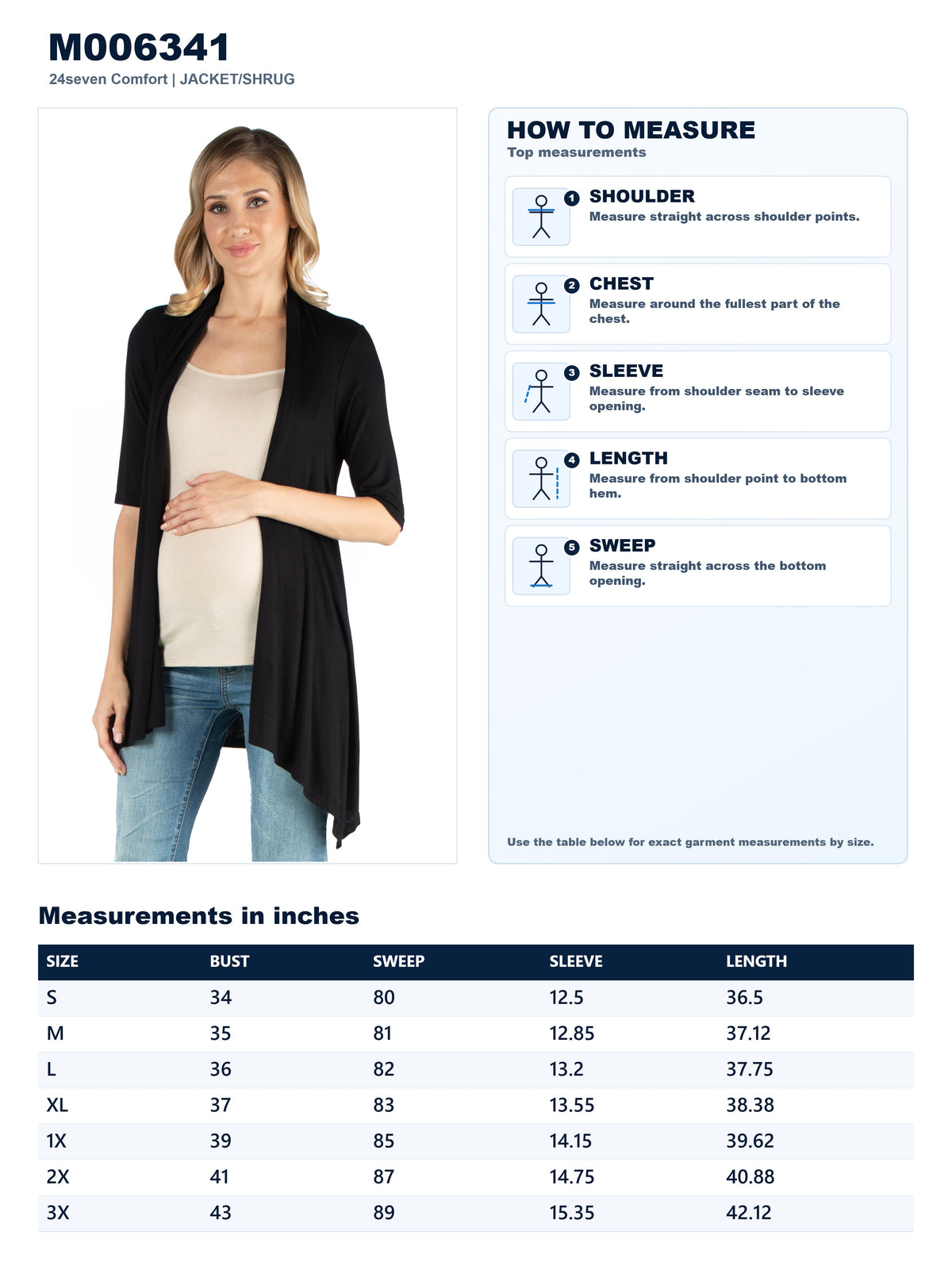 Garment measurements
