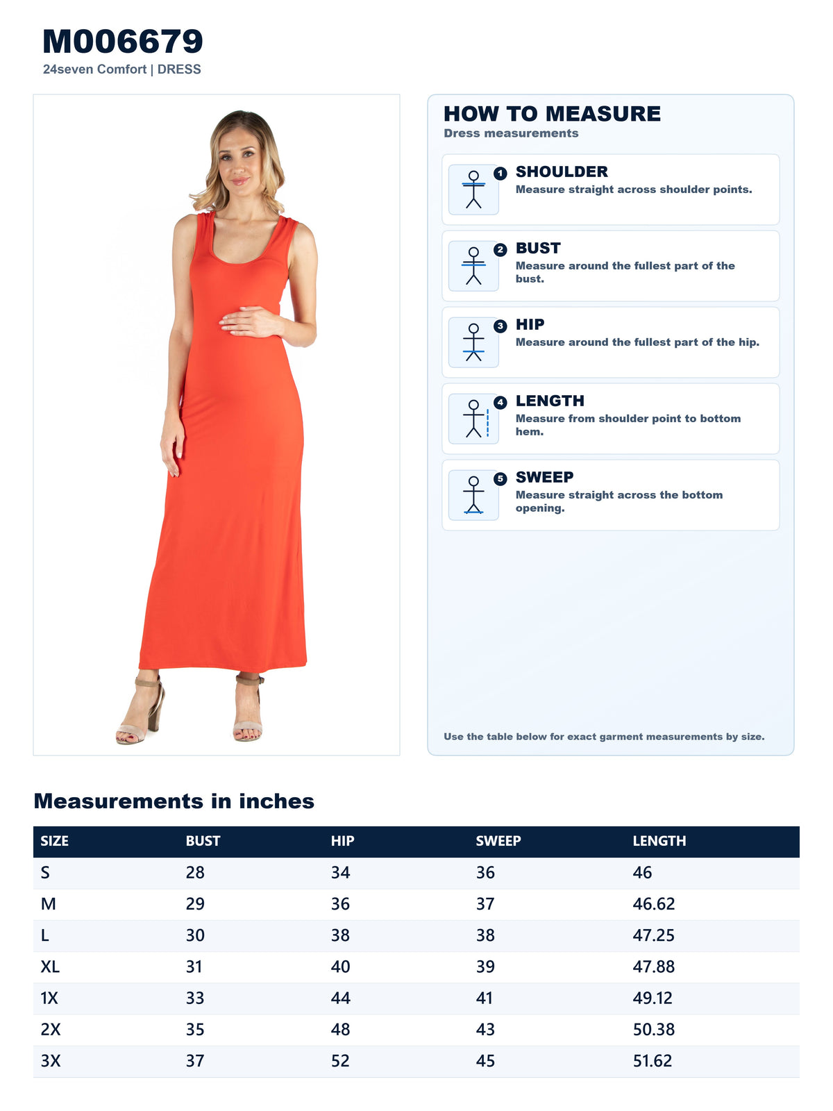 Garment measurements