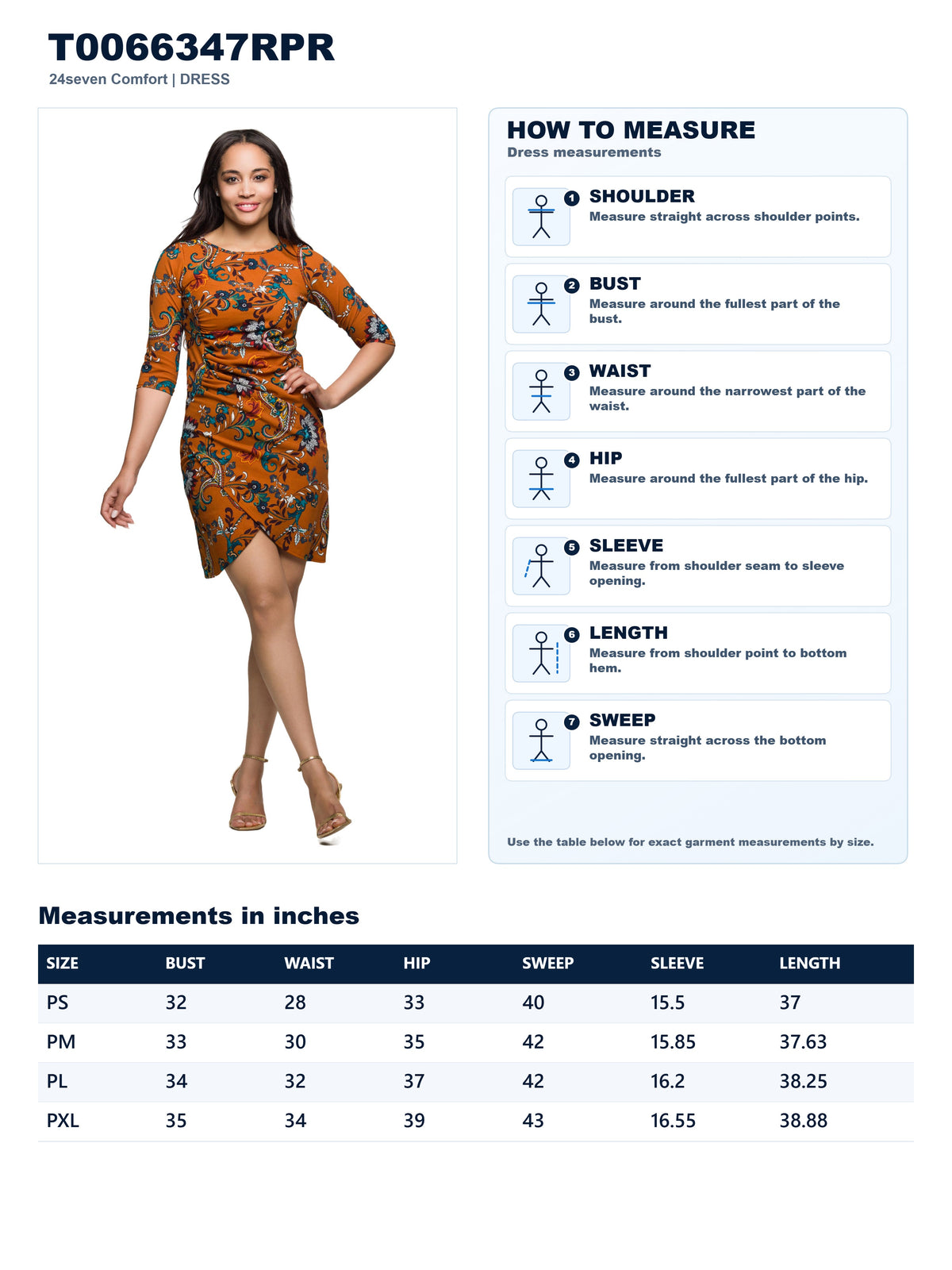 Garment measurements