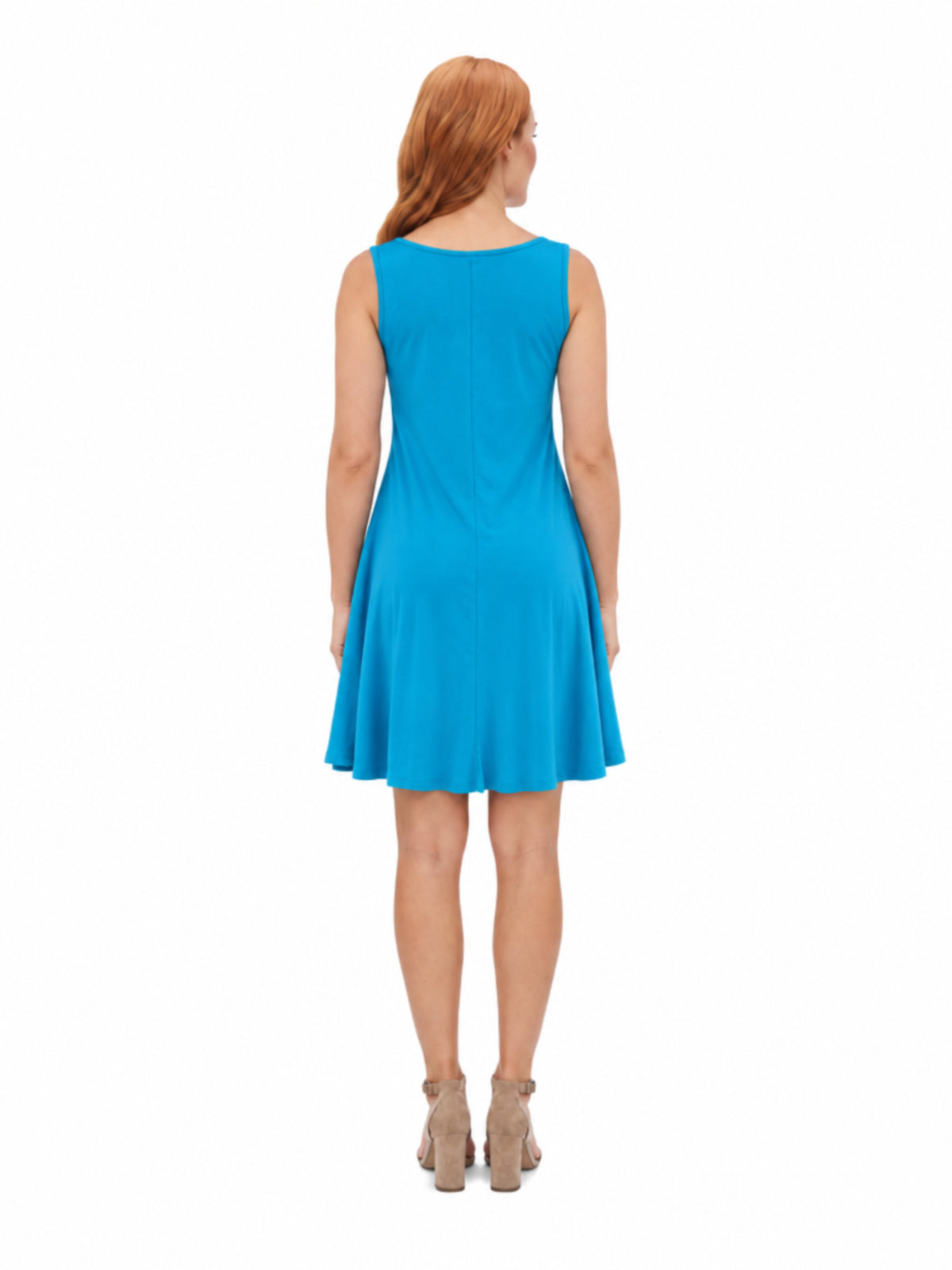 24seven Comfort Essential Maternity Scoop Neck Sleeveless A Line Slim Fit N Flare Knee Length Dress