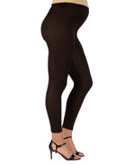 24seven Comfort Basic Maternity Fitted Ankle Length Elastic Waist Comfortable Stretch Leggings