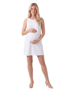 24seven Comfort Essential Maternity Round Neck Sleeveless Mini Shift Dress