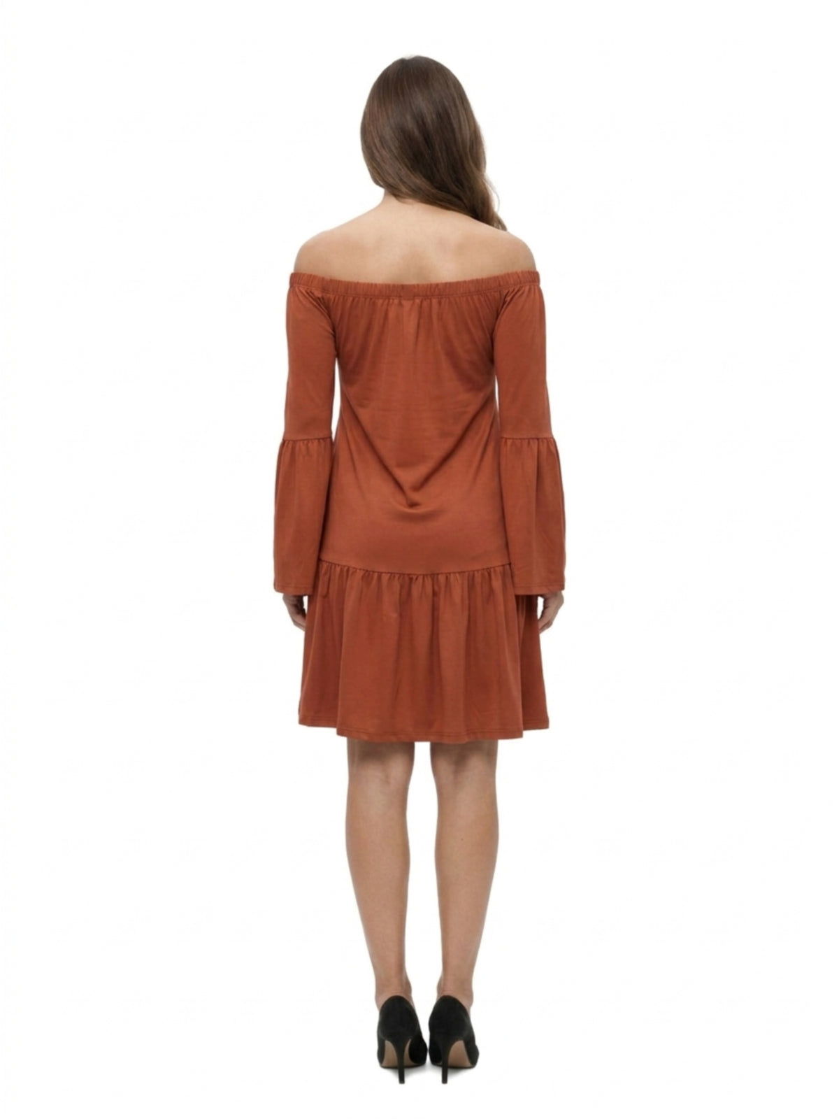 24seven Comfort Elevate Maternity Off the Shoulder Bell Sleeve Dress
