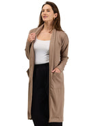 24seven Comfort Essential Womens Soft Stretch Long Sleeve Open Cardigan Jacket