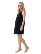 24seven Comfort Essential Maternity Round Neck Sleeveless Mini Shift Dress