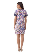 24seven Comfort Essential Maternity Abstract Short Sleeve Knee Length T Shirt Dress