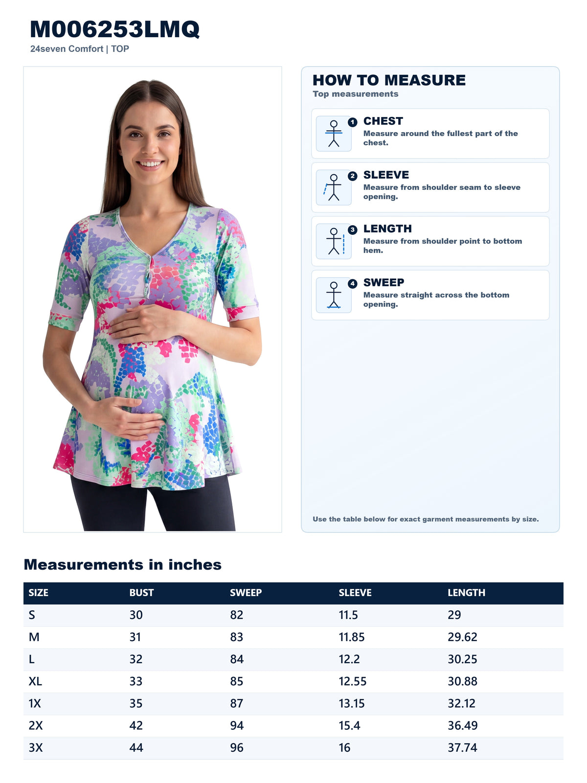Garment measurements