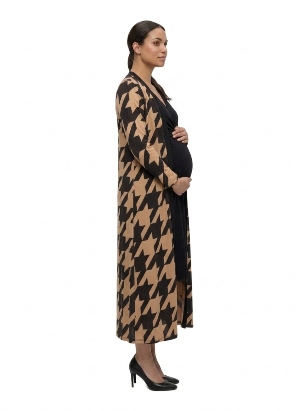 24seven Comfort Essential Maternity Long Sleeve Open Front Jacket