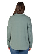 24seven Comfort Essential Petite Button Front Oversized Long Sleeves Jacket