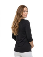 24seven Comfort Basic Maternity Soft Stretch with Three-Quarter Sleeves Top