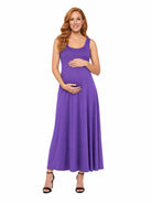 24seven Comfort Essential Maternity Scoop Neck Sleeveless A Line Maxi Dress