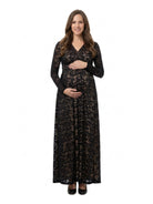 24seven Comfort Elevate Maternity Lace Wrap Maxi Dress