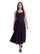 24seven Comfort Essential Maternity Sleeveless Scoop Neck A Line Pocket Maxi Dress