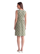 24seven Comfort Essential Maternity Geometric Sleeveless Fit N Flare Knee Length A Line Dress