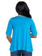 24seven Comfort Basic Maternity Open Front Elbow Sleeve Long Fit Jacket