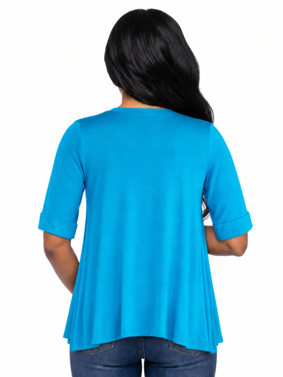 24seven Comfort Basic Maternity Open Front Elbow Sleeve Long Fit Jacket