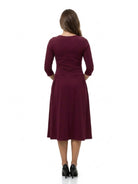 24seven Comfort Essential Maternity Elegant Three-Quarter Sleeve Dress
