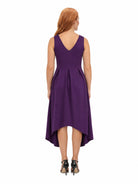 24seven Comfort Elevate Maternity Sleeveless Fit N Flare High Low Dress