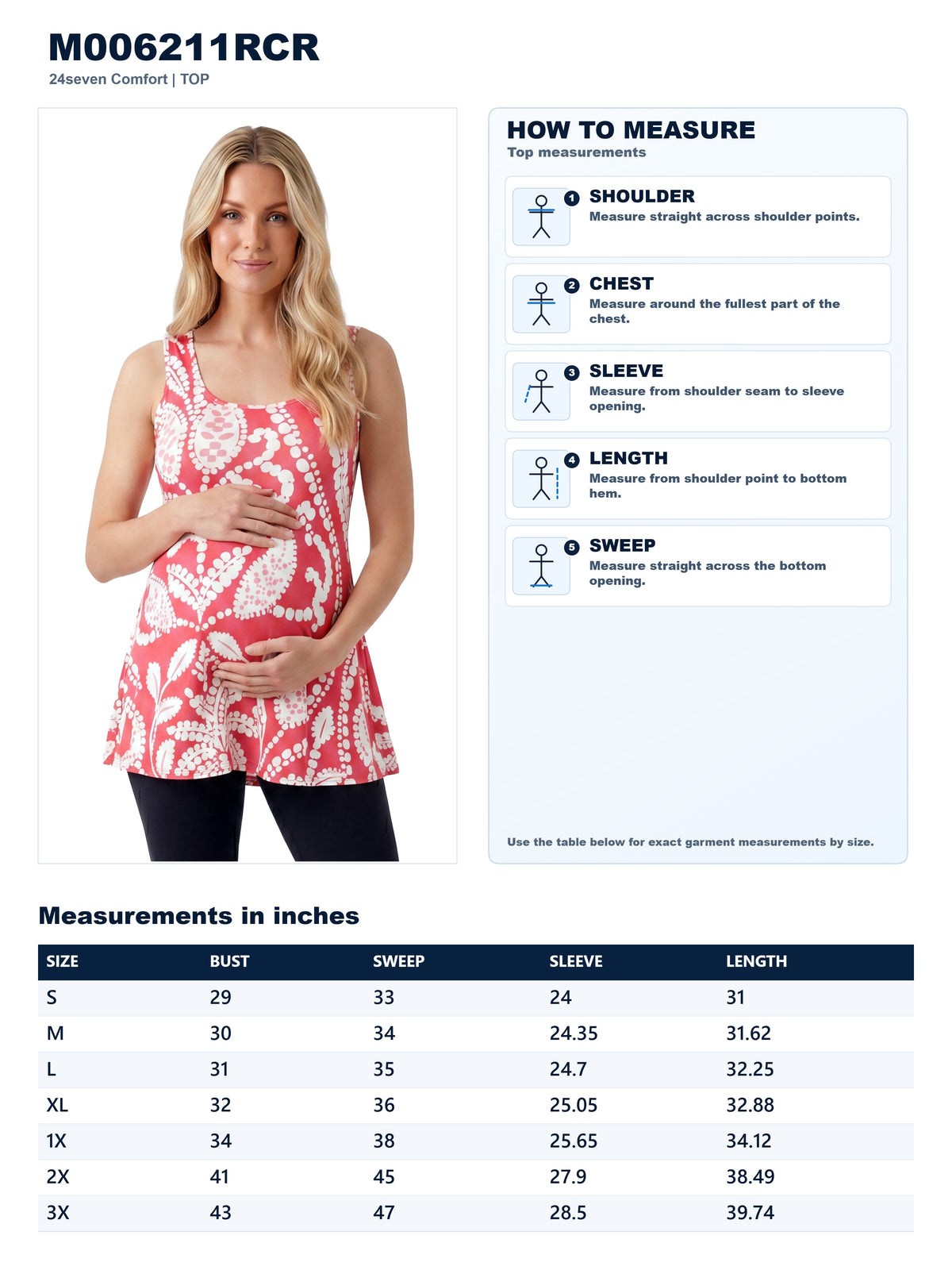 Garment measurements