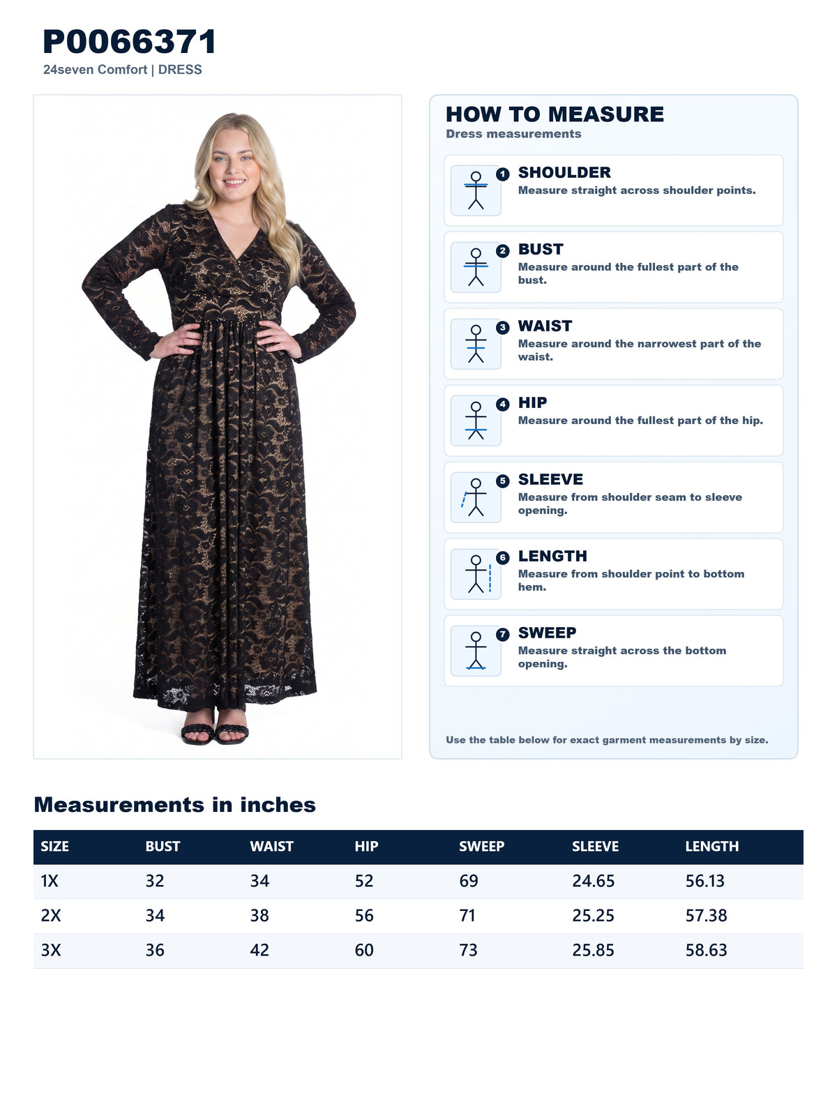 Garment measurements